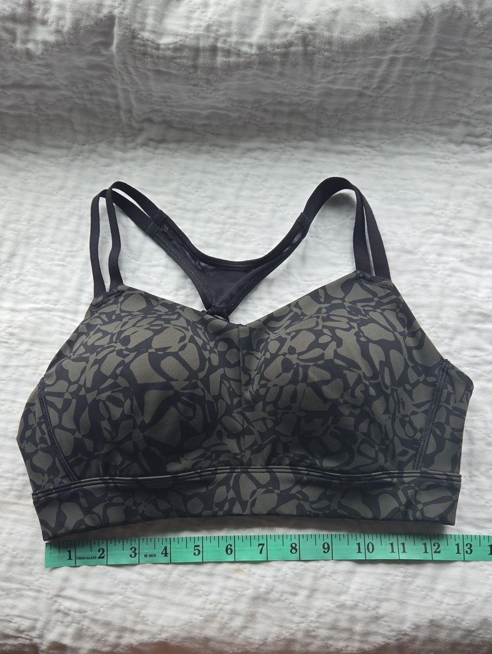 Under Armour Hunter Green/Black Crossback Sports Bra, sM